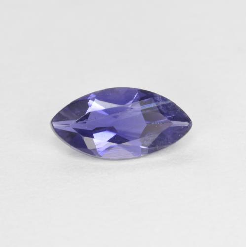 Iolita violeta natural de 0,46 ct, marquesa, VS