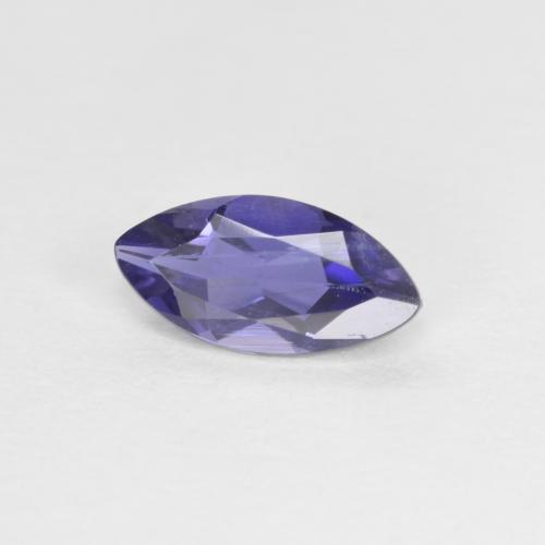 Iolita violeta natural de 0,46 ct, marquesa, VS