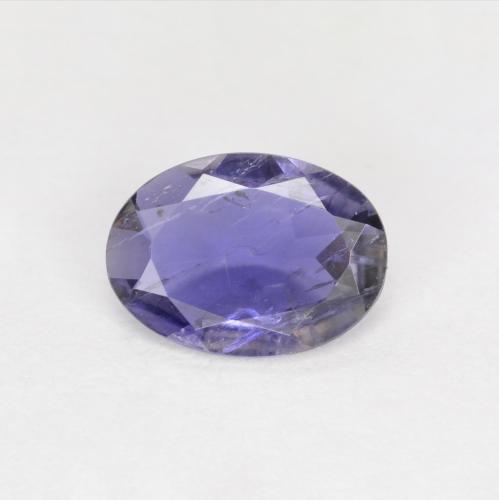 Iolita violeta natural de 0,44 ct, corte óvalo, VS-SI