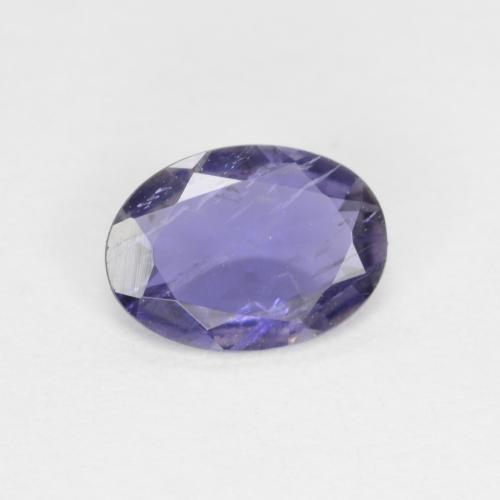 Iolita violeta natural de 0,44 ct, corte óvalo, VS-SI