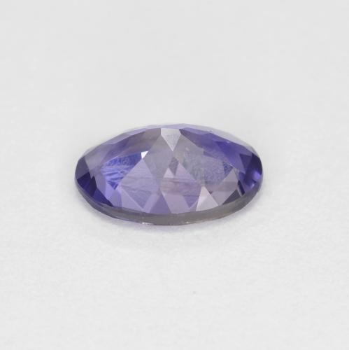 Iolita violeta natural de 0,55 ct, corte óvalo, VS