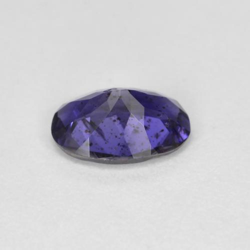 Iolita violeta natural de 0,52 ct, corte óvalo, VS-SI
