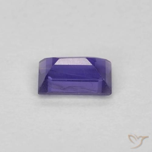 Iolita Violeta intenso natural de 0.26 ct, Corte Baguette, VS