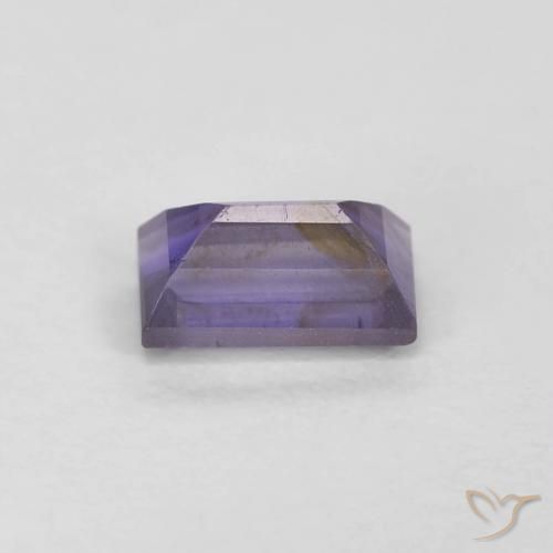 Iolita Violeta medio natural de 0.33 ct, Corte Baguette, VS