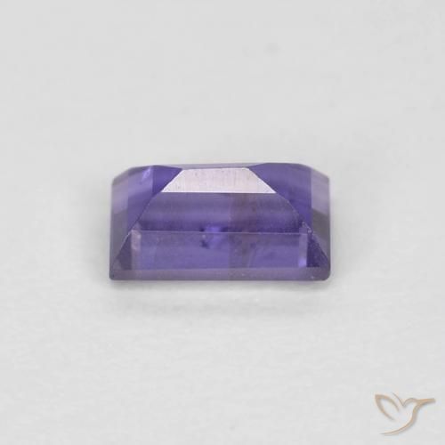 Iolita Violeta intenso natural de 0.30 ct, Corte Baguette, VS