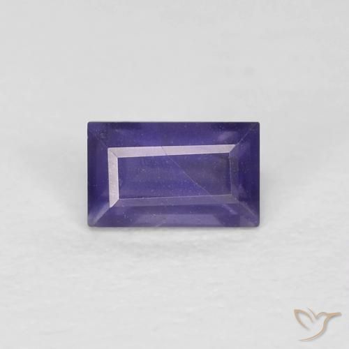 0.33ct Natural Violeta medio Iolita, Corte Baguette, VS