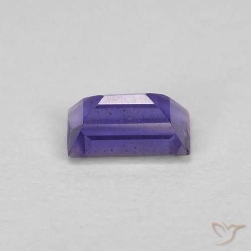 Iolita Violeta intenso natural de 0.27 ct, Corte Baguette, VS