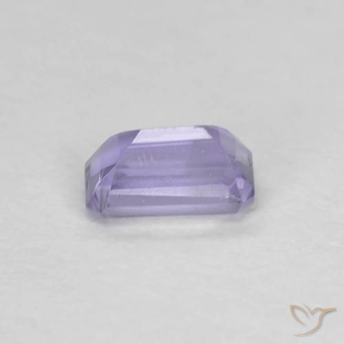Iolita violeta natural de 0,28 ct, corte esmeralda, VS