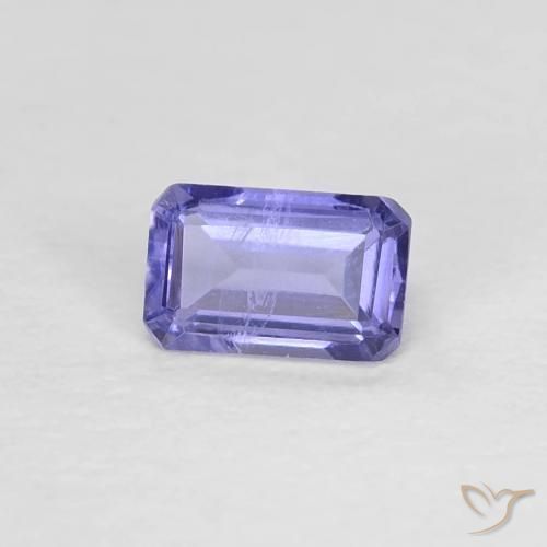 Iolita Púrpura azulado oscuro natural de 0.27 ct, Corte Octágono / Esmeralda, VS