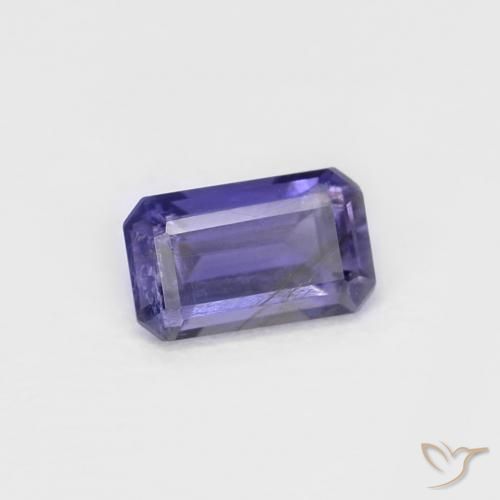 Iolita Púrpura oscuro natural de 0.26 ct, Corte Octágono / Esmeralda, VS
