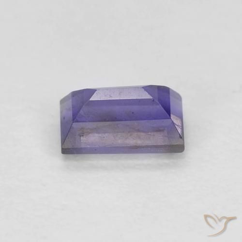 Iolita Púrpura oscuro natural de 0.31 ct, Corte Baguette, VS-SI