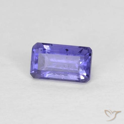 Iolita Púrpura azulado oscuro natural de 0.30 ct, Corte Octágono / Esmeralda, VS