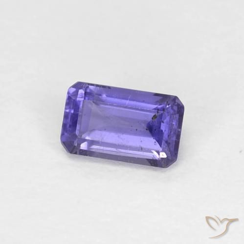 Iolita Púrpura oscuro natural de 0.28 ct, Corte Octágono / Esmeralda, VS