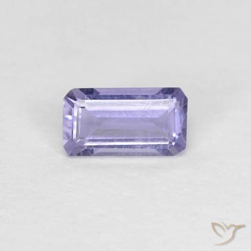 0.21ct Natural Medium Light-Violet Iolita, corte esmeralda, VS
