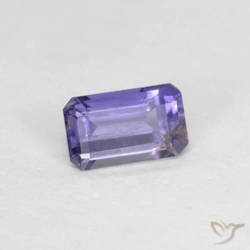 Iolita Púrpura azulado oscuro natural de 0.27 ct, Corte Octágono / Esmeralda, VS