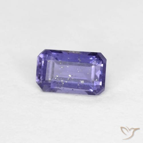 Iolita Púrpura azulado oscuro natural de 0.27 ct, Corte Octágono / Esmeralda, VS