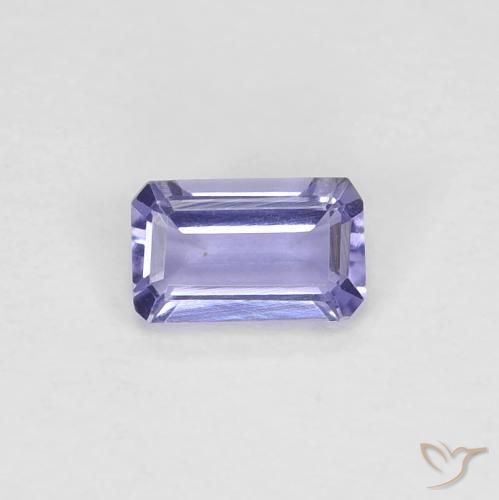 Iolita Medium Light-Violet natural de 0.21 ct, Corte Octágono / Esmeralda, VVS-VS