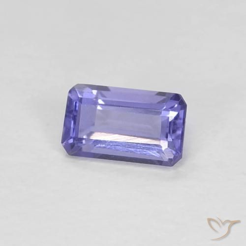 Iolita Púrpura oscuro natural de 0.29 ct, Corte Octágono / Esmeralda, VVS-VS