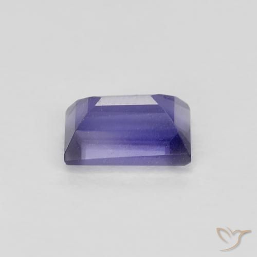 Iolita Púrpura oscuro natural de 0.32 ct, Corte Baguette, VS