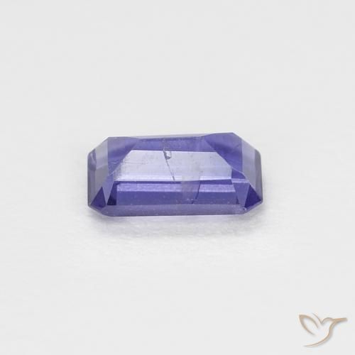Iolita Púrpura oscuro natural de 0.24 ct, Corte Octágono / Esmeralda, SI