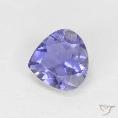 0.24ct Natural Púrpura oscuro Iolita, En forma de pera, VVS-VS