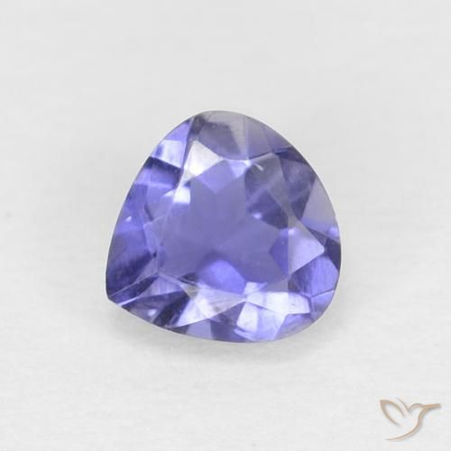 Iolita Púrpura oscuro natural de 0.24 ct, En forma de pera, VVS-VS
