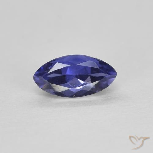 0.28ct Natural Púrpura oscuro Iolita, Marquesa, VVS
