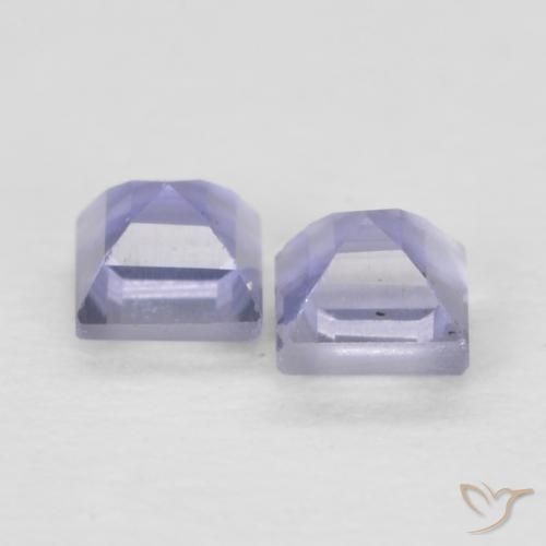 Gemas de Iolita Azul plateado natural de 0.20 ct, Cuadrado, VS