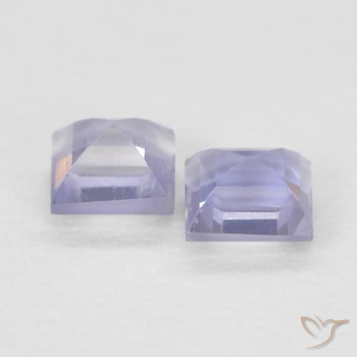 Gemas de Iolita Medium Light-Violet natural de 0.18 ct, Cuadrado, VS