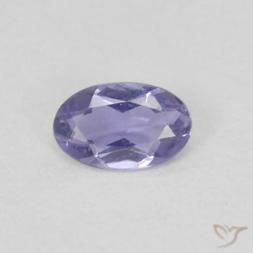0.15ct Natural Medium Light-Violet iolita, Ovalada, VVS