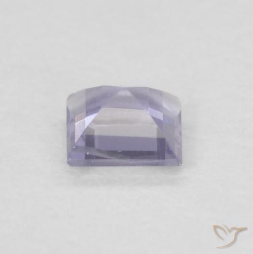 Iolita Medium Light-Violet natural de 0.12 ct, Cuadrado, VVS