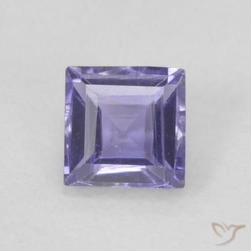 0.17ct Natural Medium Light-Violet Iolita, Cuadrado, VVS