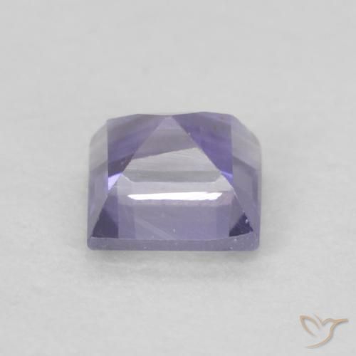 Iolita Medium Light-Violet natural de 0.17 ct, Cuadrado, VVS