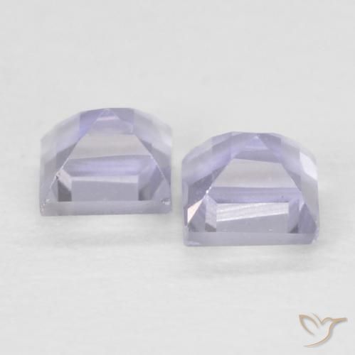 Gemas de Iolita Azul cielo claro natural de 0.22 ct, Cuadrado, VS