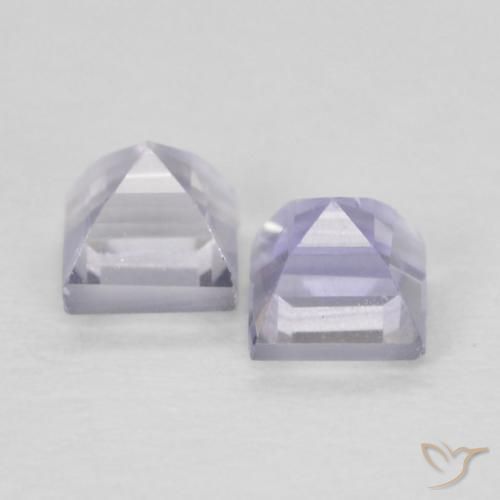 Gemas de Iolita Azul púrpura claro natural de 0.22 ct, Cuadrado, VS