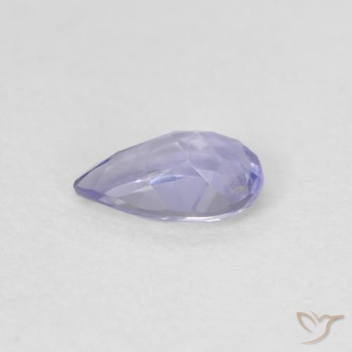 Iolita Medium Light-Violet natural de 0.17 ct, En forma de pera, VVS