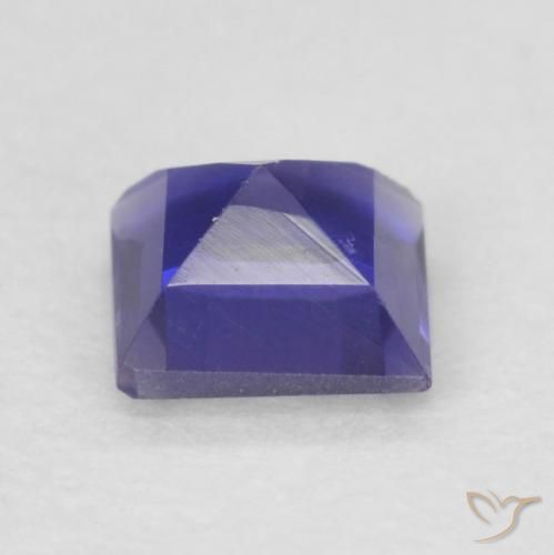Iolita Púrpura azulado oscuro natural de 0.21 ct, Cuadrado, VVS
