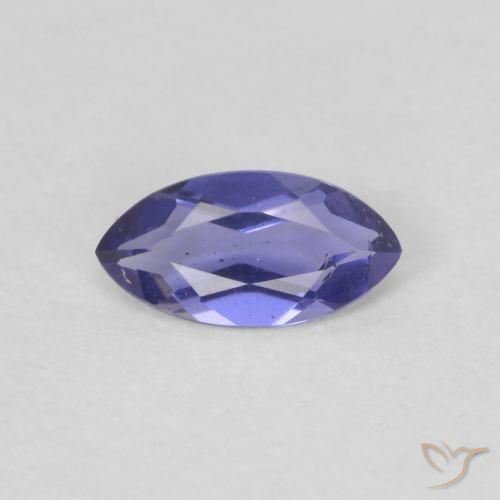 0.15ct Natural Púrpura oscuro Iolita, Marquesa, VVS