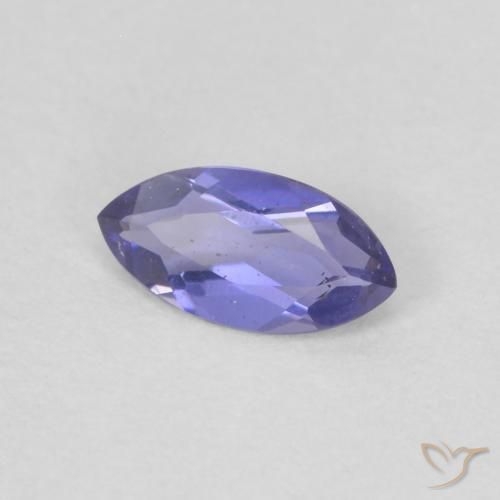 Iolita Púrpura oscuro natural de 0.15 ct, Marquesa, VVS