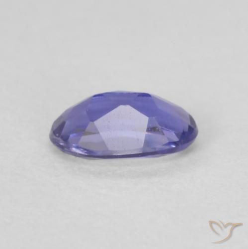 Iolita Púrpura azulado oscuro natural de 0.16 ct, Ovalada, VVS