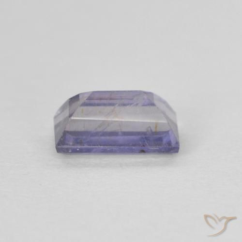 Iolita Púrpura azulado oscuro natural de 0.28 ct, Corte Baguette, VS-SI