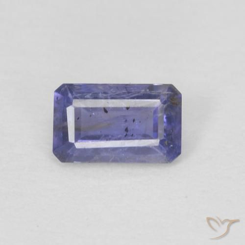 0.24ct Natural Violeta medio Iolita, corte esmeralda, VS-SI