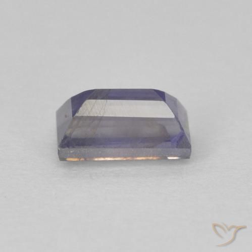 Iolita Violeta medio natural de 0.33 ct, Corte Baguette, VS-SI