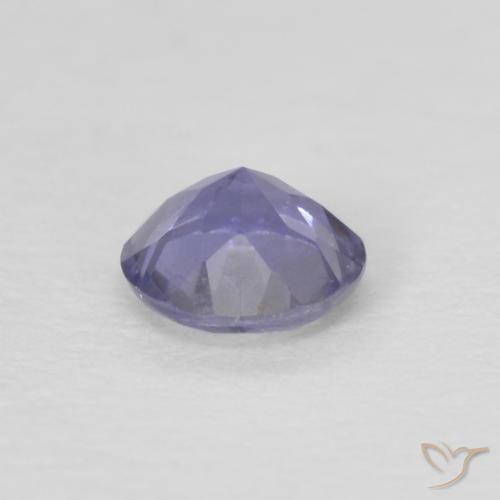 Iolita Azul plateado natural de 0.17 ct, Redondo, VS