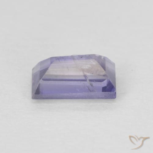 Iolita Púrpura oscuro natural de 0.29 ct, Corte Baguette, VS-SI