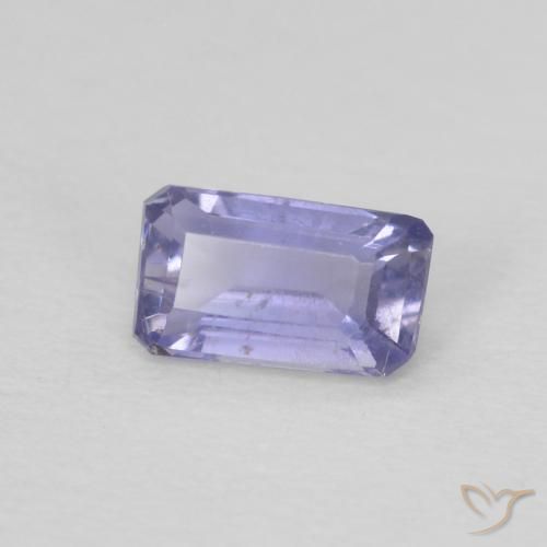 Iolita Azul plateado natural de 0.21 ct, Corte Octágono / Esmeralda, VS