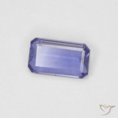 Iolita Violeta medio natural de 0.18 ct, Corte Octágono / Esmeralda, VVS