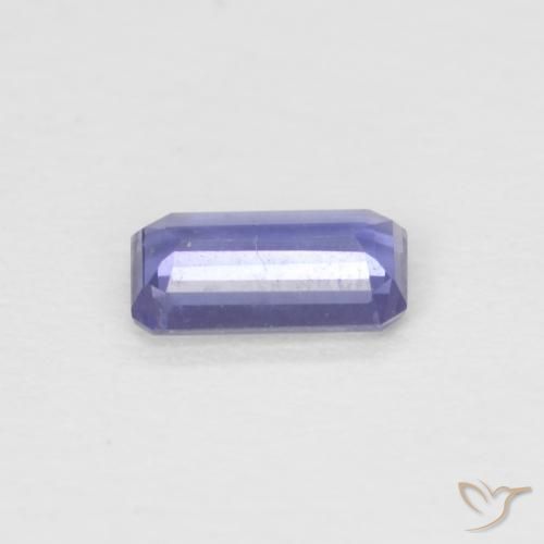 Iolita Violeta medio natural de 0.18 ct, Corte Octágono / Esmeralda, VVS