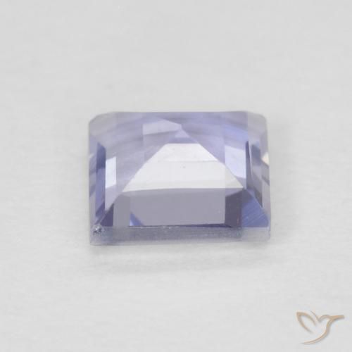 Iolita Medium Light-Violet natural de 0.28 ct, Cuadrado, VVS
