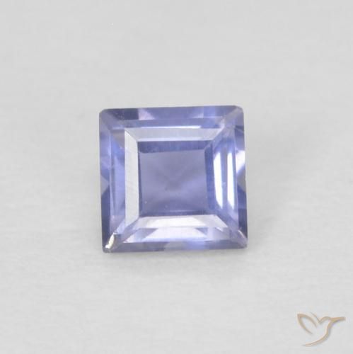 0.12ct Natural Medium Light-Violet Iolita, Cuadrado, VVS